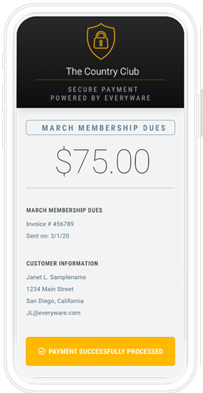 Clubs Invoice